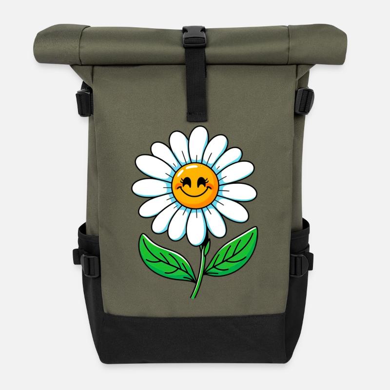 Daisy - Roll Top Backpack - olive/black