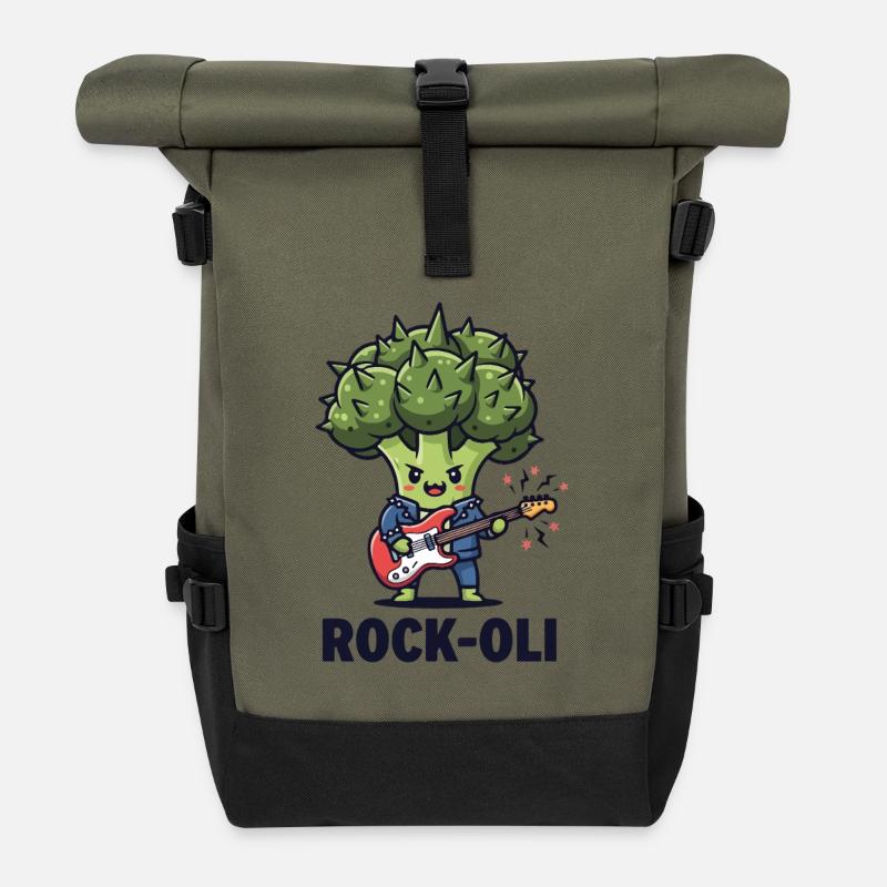 Brocco-Rocker - Roll Top Backpack - olive/black