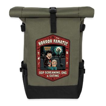 Cinéma fanatique de l’horreur Humour - Sac à dos roll top - olive/noir - Devant