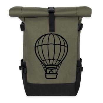 balloon - Roll Top Backpack - olive/black - Front