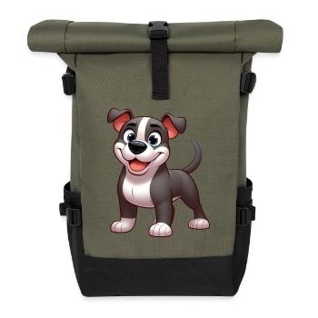 Pitbull 5 - Roll Top Backpack - olive/black - Front