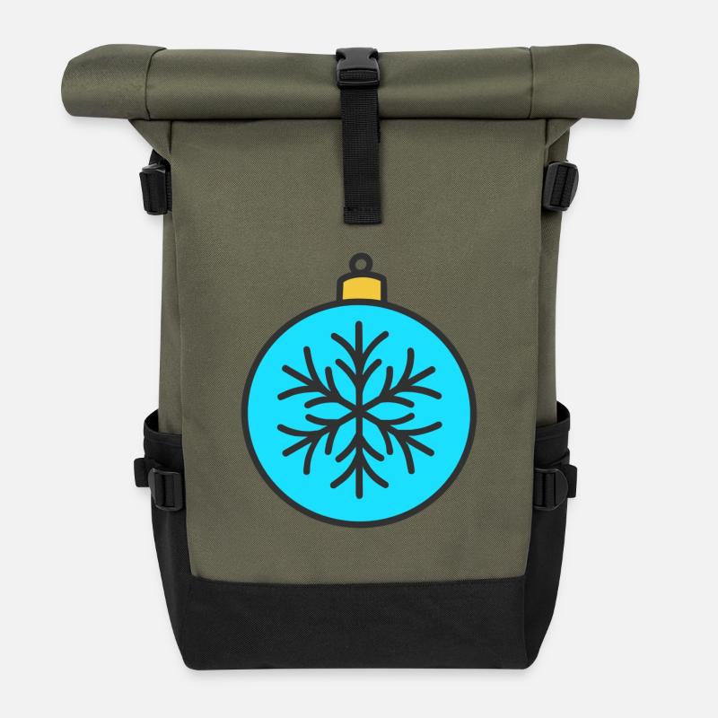 Bagatelle - Sac à dos roll top - olive/noir