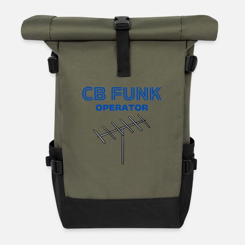 CB FUNK Operator - Rolltop Rucksack - Olive/Schwarz