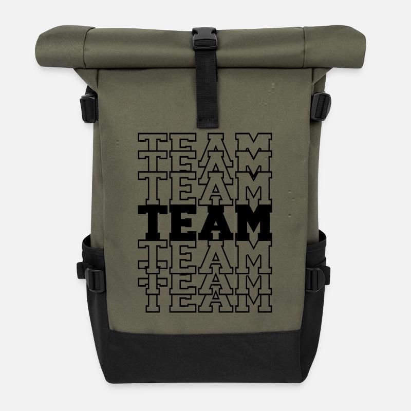 Team - Rolltop Rucksack - Olive/Schwarz