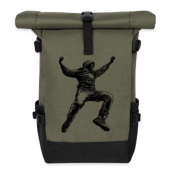 Passez à l’action : Votre chemise, votre énergie - Sac à dos roll top - olive/noir - Devant