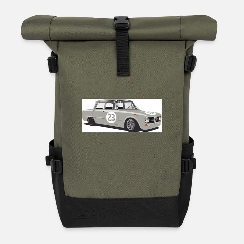 GIULIA - Rolltop Rucksack - Olive/Schwarz