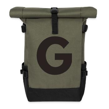 G - Sac à dos roll top - olive/noir - Devant