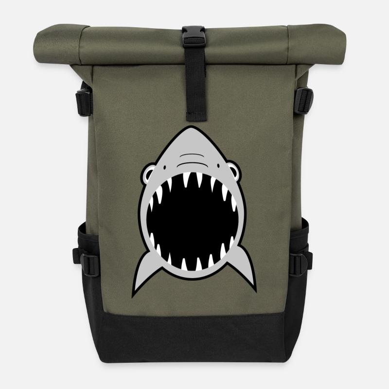 Hai - Rolltop Rucksack - Olive/Schwarz