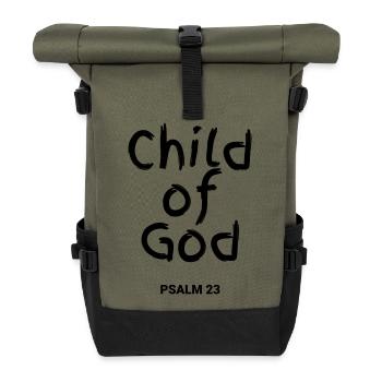 Enfant de Dieu - Sac à dos roll top - olive/noir - Devant