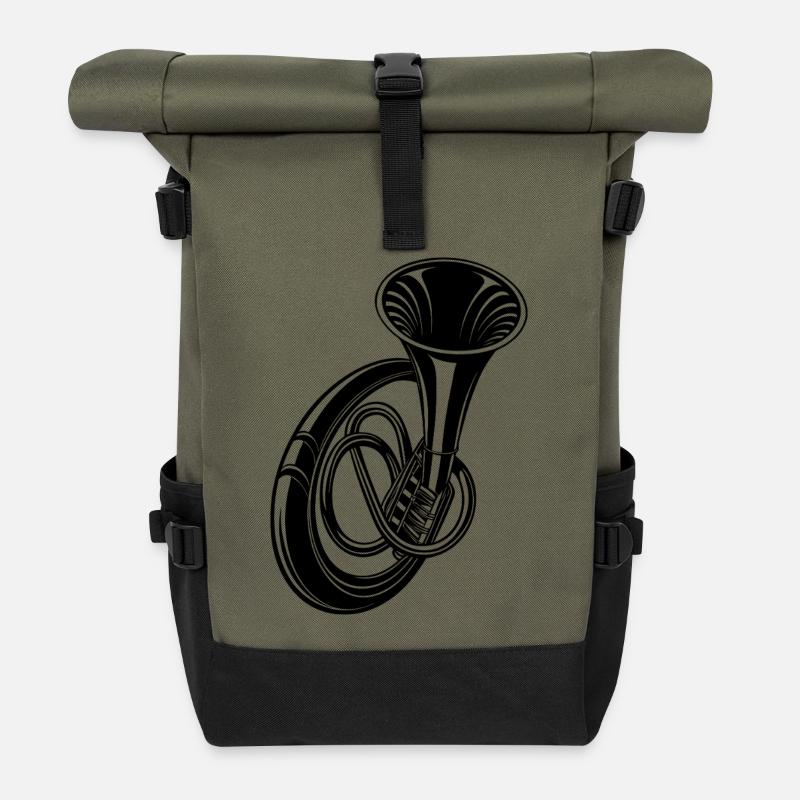 Sousaphon - Rolltop Rucksack - Olive/Schwarz