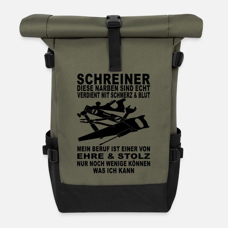 schreiner - Rolltop Rucksack - Olive/Schwarz