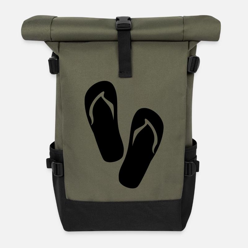 tong - Sac à dos roll top - olive/noir