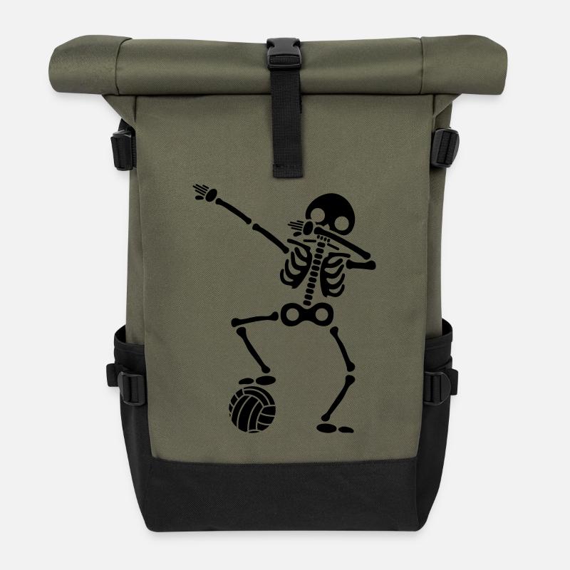 volleyball - Rolltop Rucksack - Olive/Schwarz