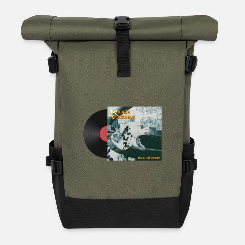 Vinyl - Rolltop Rucksack - Olive/Schwarz