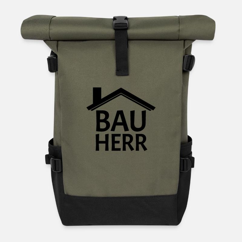 Bauherr - Rolltop Rucksack - Olive/Schwarz