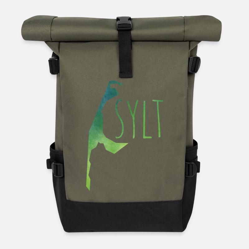 sylt - Rolltop Rucksack - Olive/Schwarz