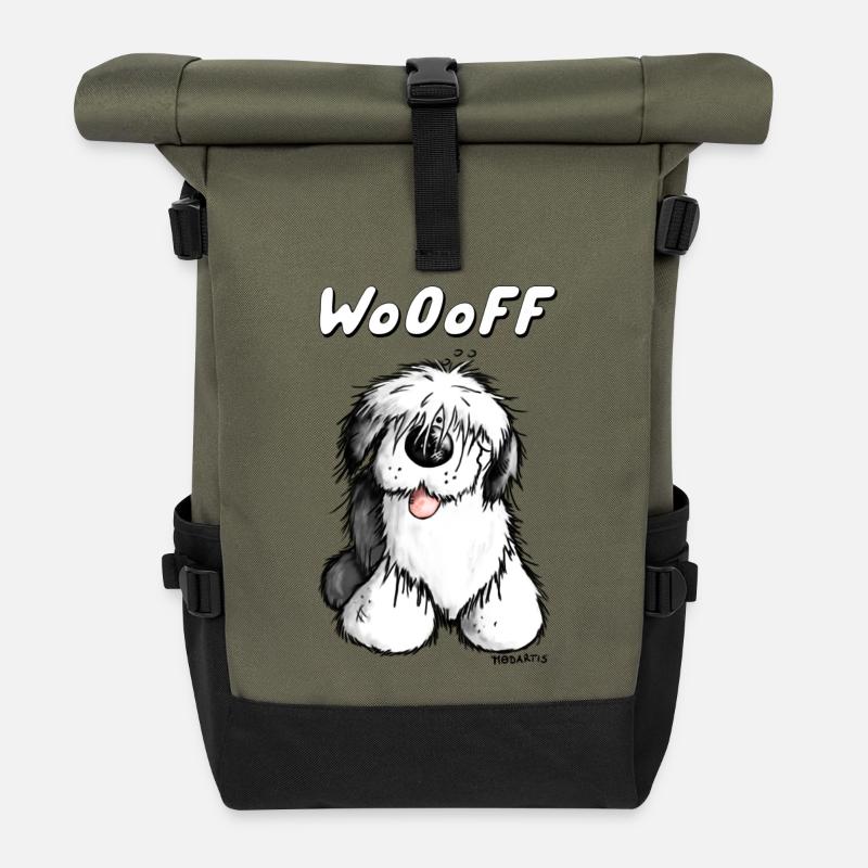 Woooff Bobtail - Rolltop Rucksack - Olive/Schwarz