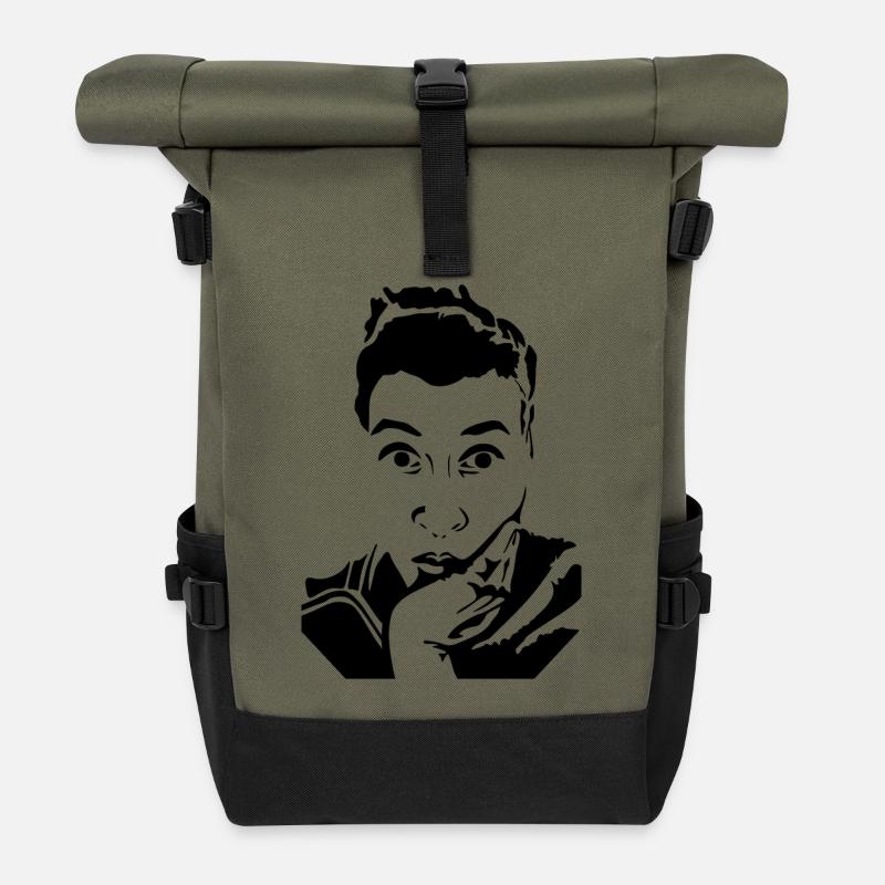 Glamour Rebel Vol.3 - Roll Top Backpack - olive/black