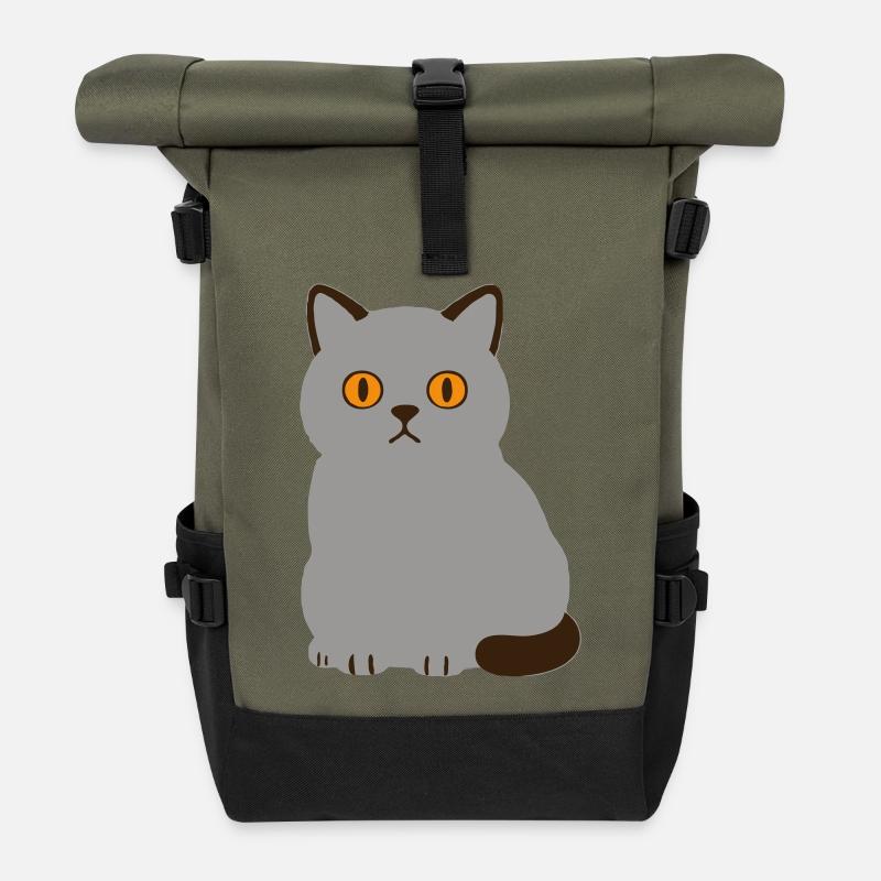 Just Teodoro - Roll Top Backpack - olive/black