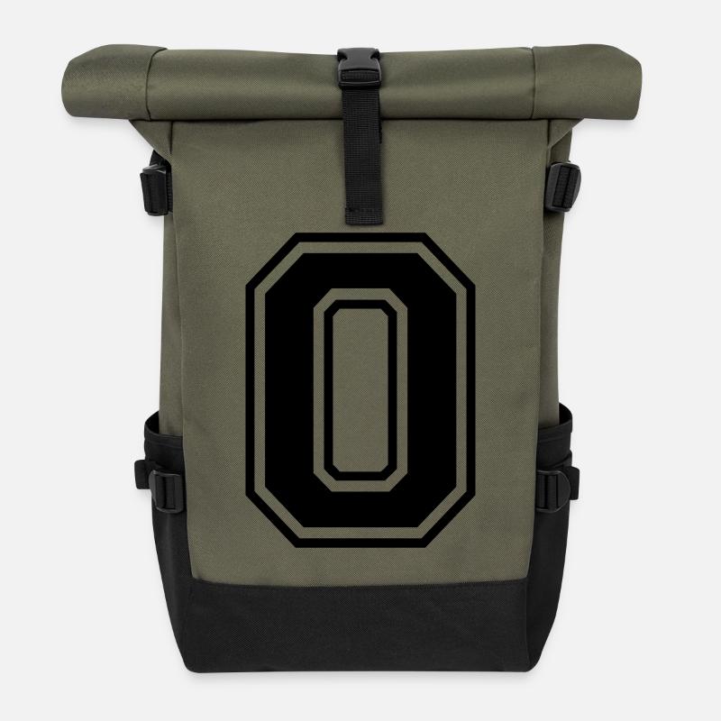 Nummer 0 - Rolltop Rucksack - Olive/Schwarz