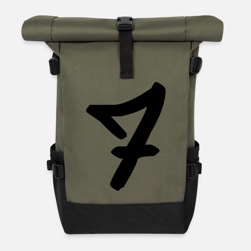 Graffiti : 7 - Rolltop Rucksack - Olive/Schwarz
