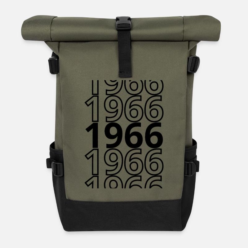 1966 1966 1966 - Rolltop Rucksack - Olive/Schwarz