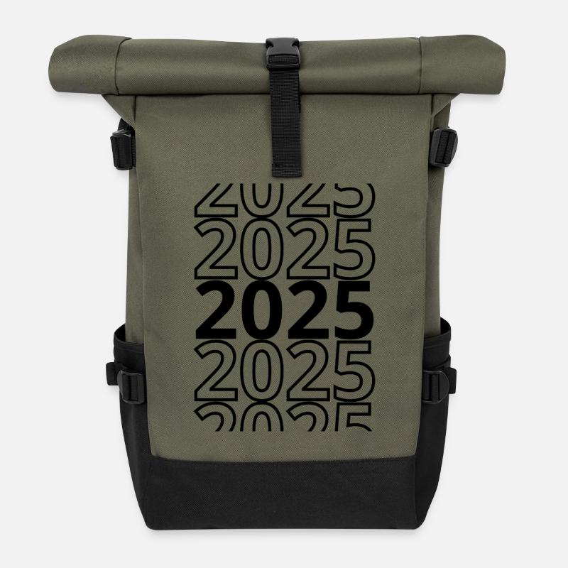 2025 2025 2025 - Roll Top Backpack - olive/black
