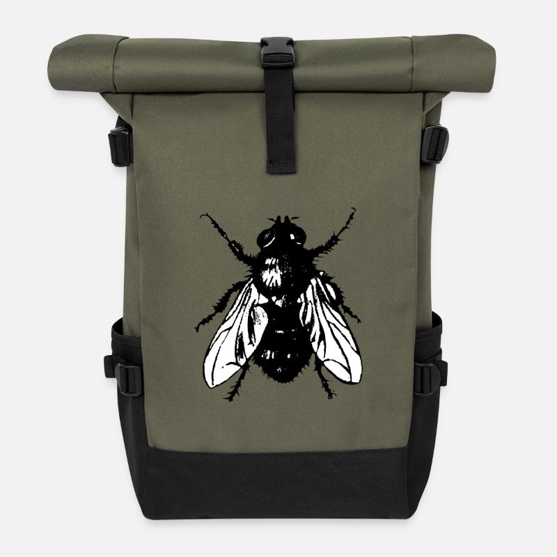 Fliege - Rolltop Rucksack - Olive/Schwarz