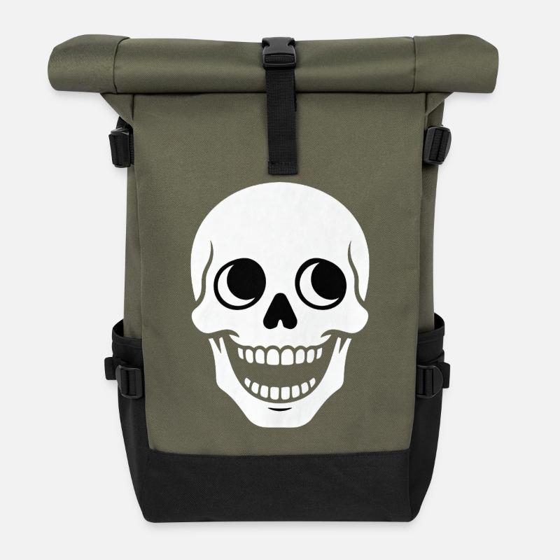 Totenkopf - Rolltop Rucksack - Olive/Schwarz