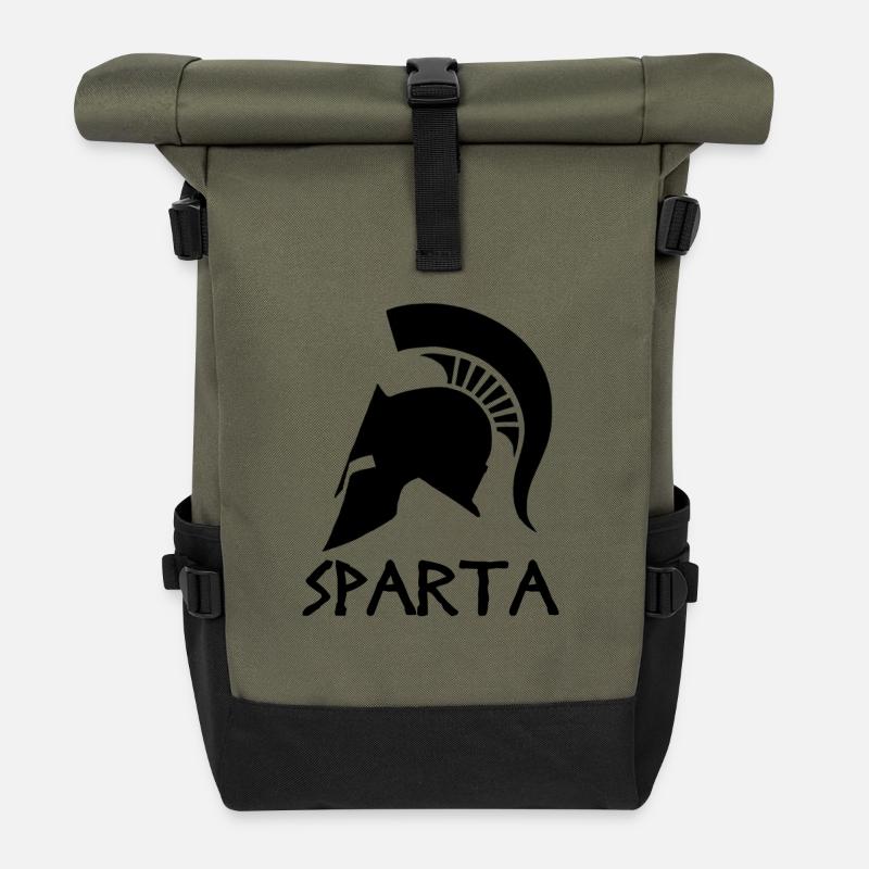 Sparta - Rolltop Rucksack - Olive/Schwarz