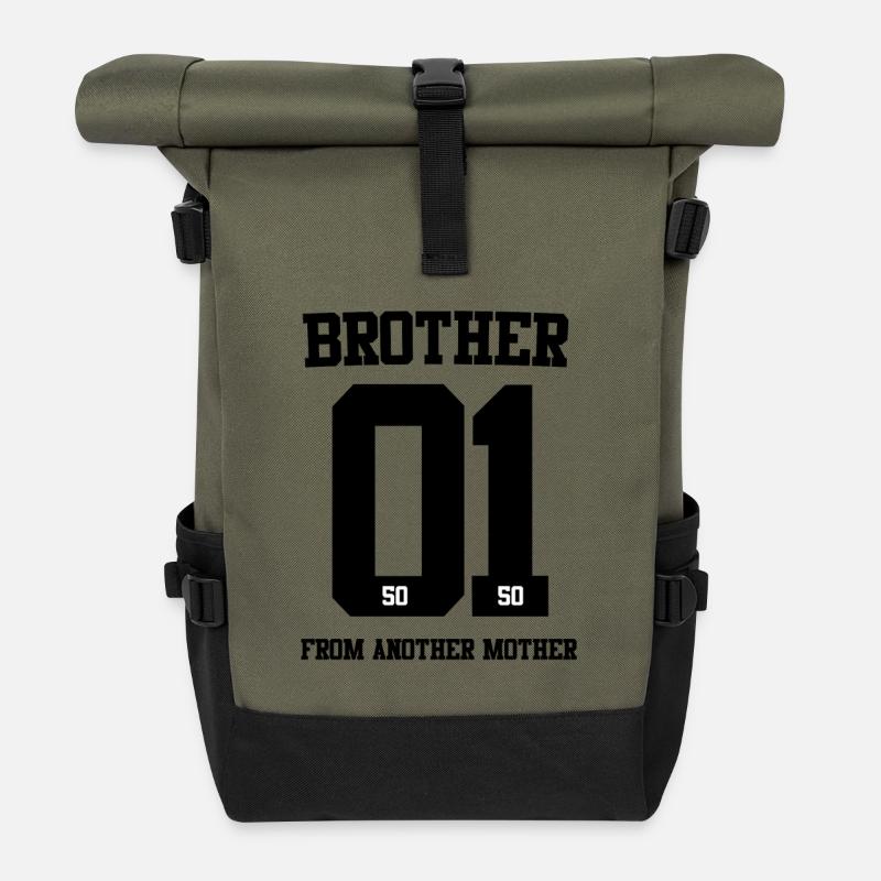 BROTHER FROM ANOTHER MOTHER 01 - Rolltop Rucksack - Olive/Schwarz