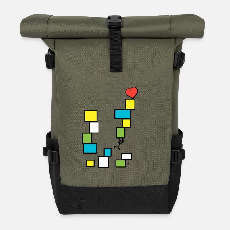 Chorus brings parcels - Roll Top Backpack - olive/black