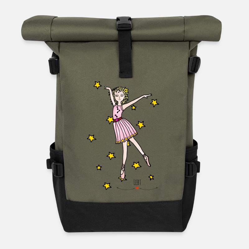 Ballerina - Les Gardiens d'Orbis - Sac à dos roll top - olive/noir