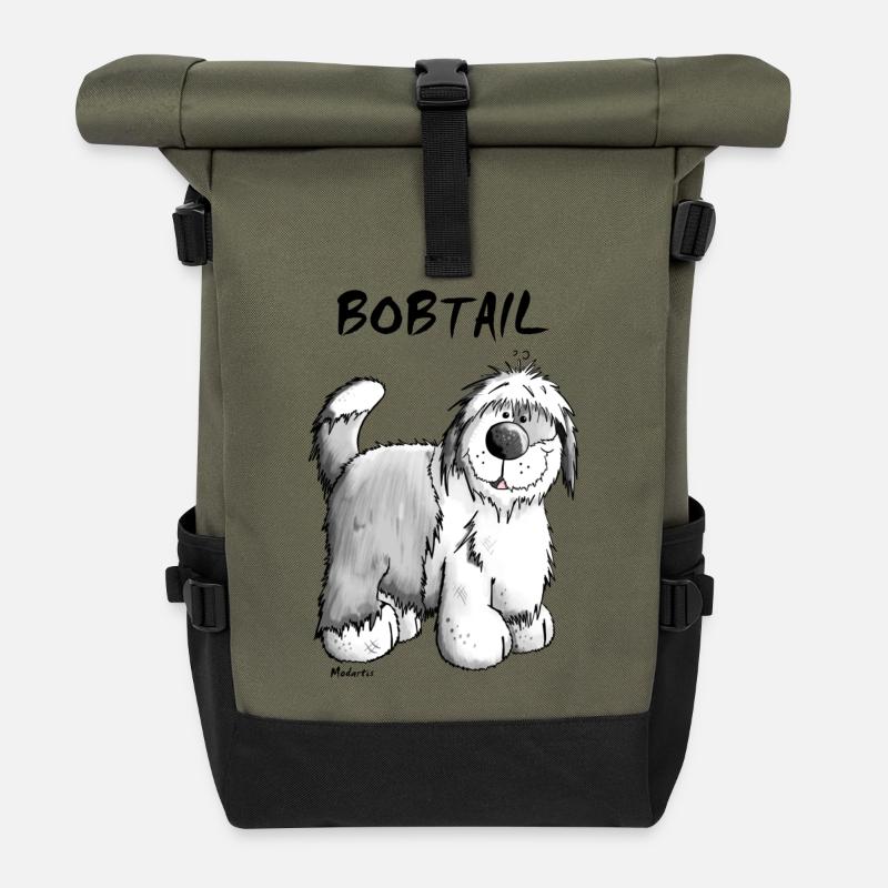 Bob the Bobtail - Roll Top Backpack - olive/black