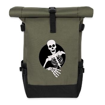 Hello everyone - Roll Top Backpack - olive/black - Front