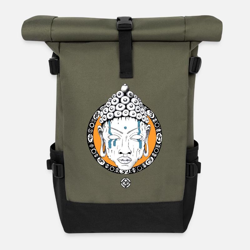 Buddha - Rolltop Rucksack - Olive/Schwarz