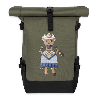 Taurus : le rythme de la samba dans le sang - Sac à dos roll top - olive/noir - Devant