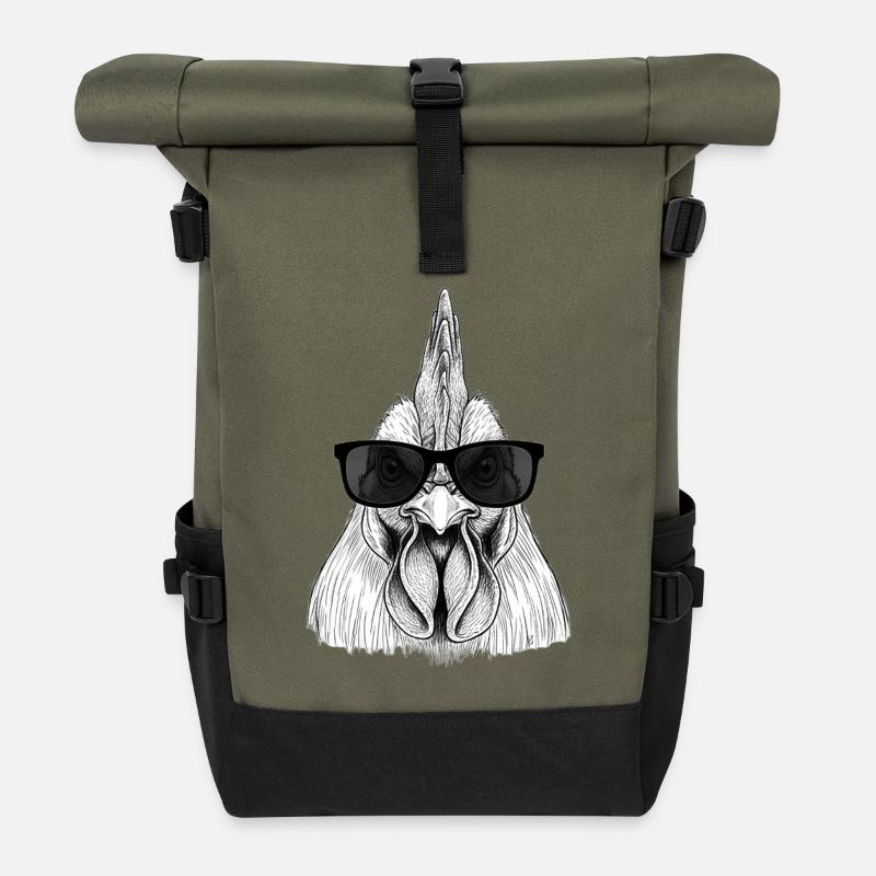 Hahn - Rolltop Rucksack - Olive/Schwarz