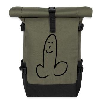 pimmel penis - Roll Top Backpack - olive/black - Front