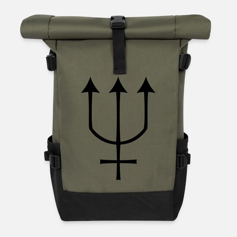 neptun - Rolltop Rucksack - Olive/Schwarz
