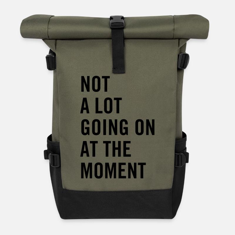 Not a lot going on at the moment - Roll Top Backpack - olive/black