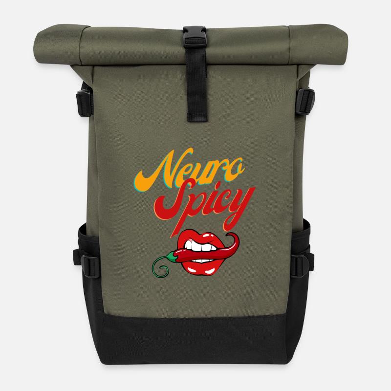 NeuroSpicy - Rolltop Rucksack - Olive/Schwarz