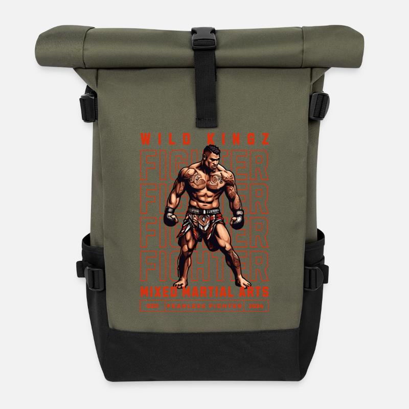 Gioco di MMA - Zaino Rolltop - oliva/nero