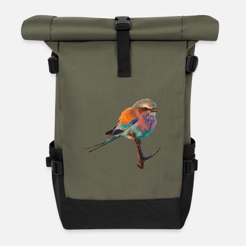 Bird - Rolltop Rucksack - Olive/Schwarz