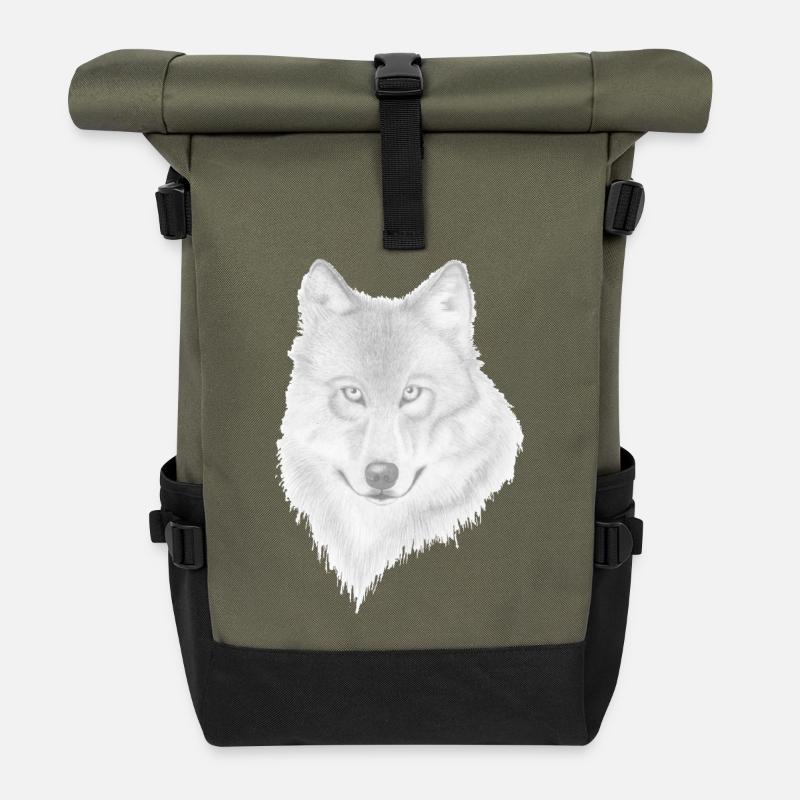 Wolf - Rolltop Rucksack - Olive/Schwarz