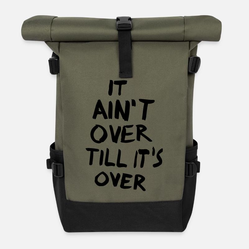 It is not about till it's about - Roll Top Backpack - olive/black