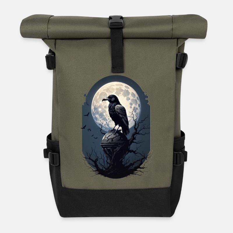 Schwarzer Rabe - Rolltop Rucksack - Olive/Schwarz
