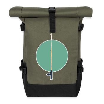 Angel Grafik - Rolltop Rucksack - Olive/Schwarz - Vorne