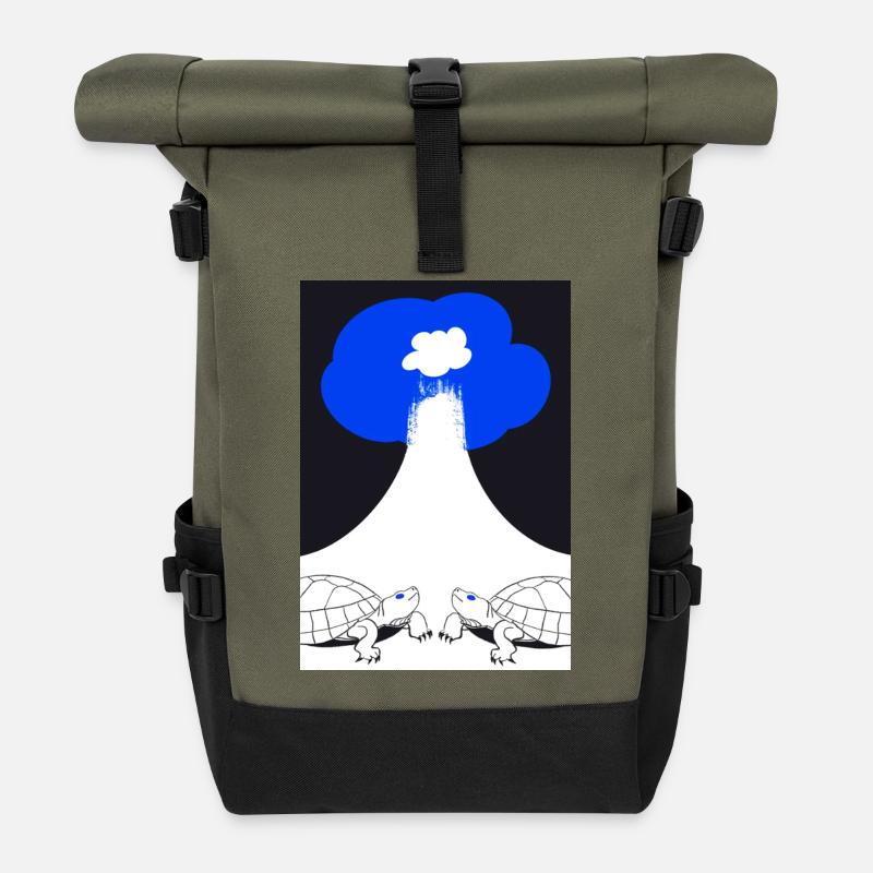 Katzenwiege 1 - Rolltop Rucksack - Olive/Schwarz