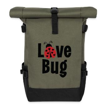 Love Bug - Roll Top Backpack - olive/black - Front